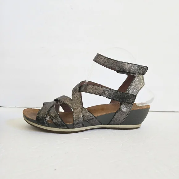 Dansko Veruca Metallic Silver Sandals Size 39 US 8.5 - Picture 5 of 13